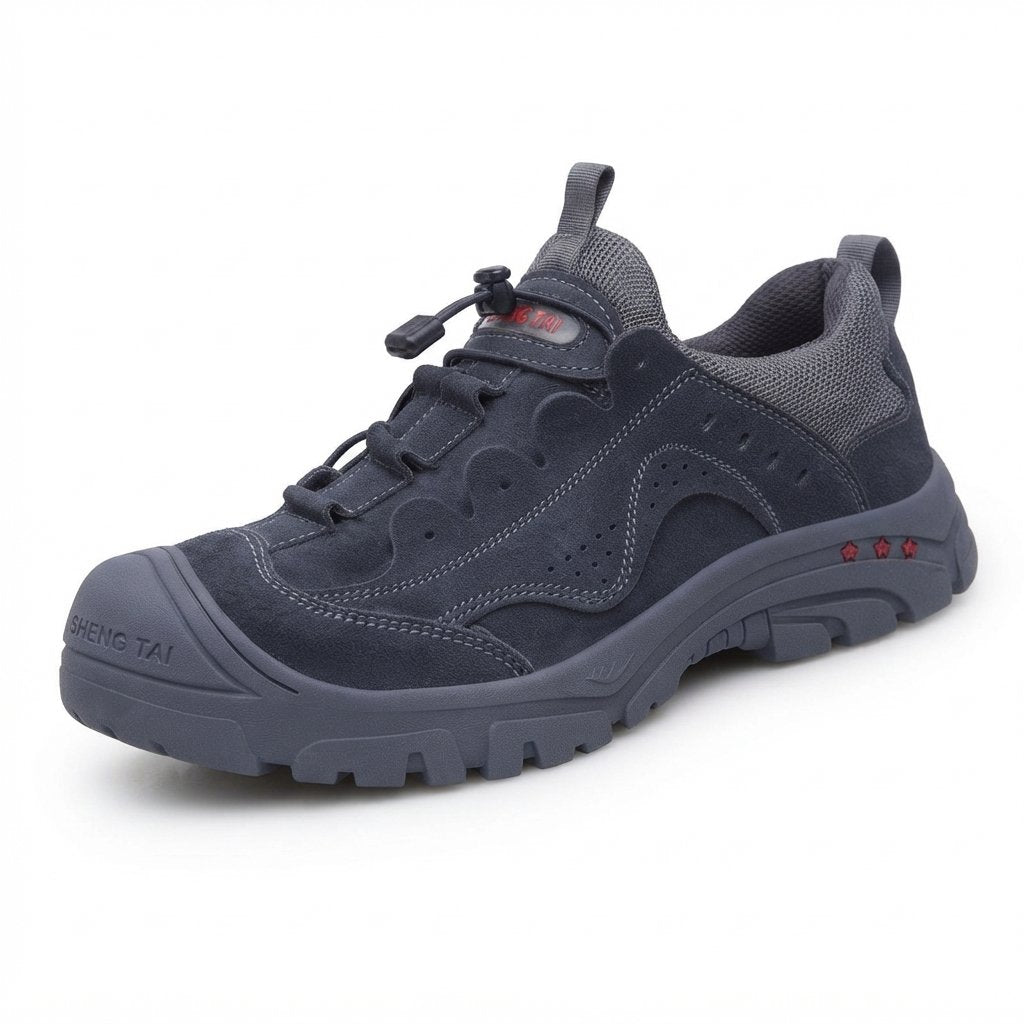 Buty robocze ze stalowym noskiem, oddychające, antypoślizgowe