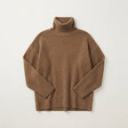 Golf damski oversize, miękki sweter z golfem