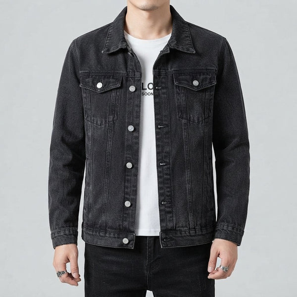 Kurtka jeansowa męska slim fit – denim bawełniany