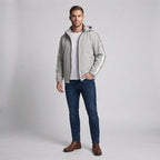 Kurtka softshell z kapturem i odblaskowymi paskami