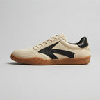 Sneakersy retro z zamszu bydlęcego, podeszwa EVA