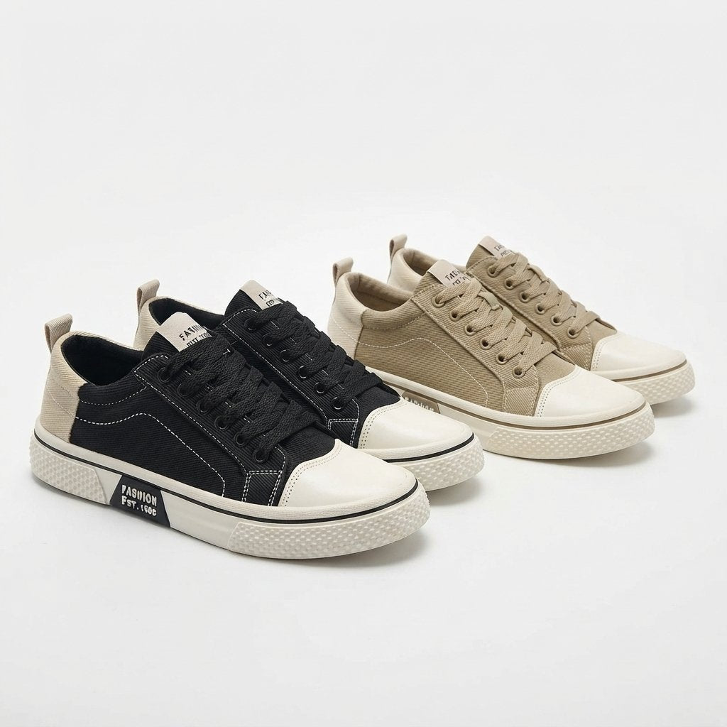 Trampki canvas męskie oddychające, rozmiary EU 38–46