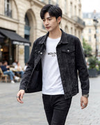 Kurtka jeansowa męska slim fit – denim bawełniany