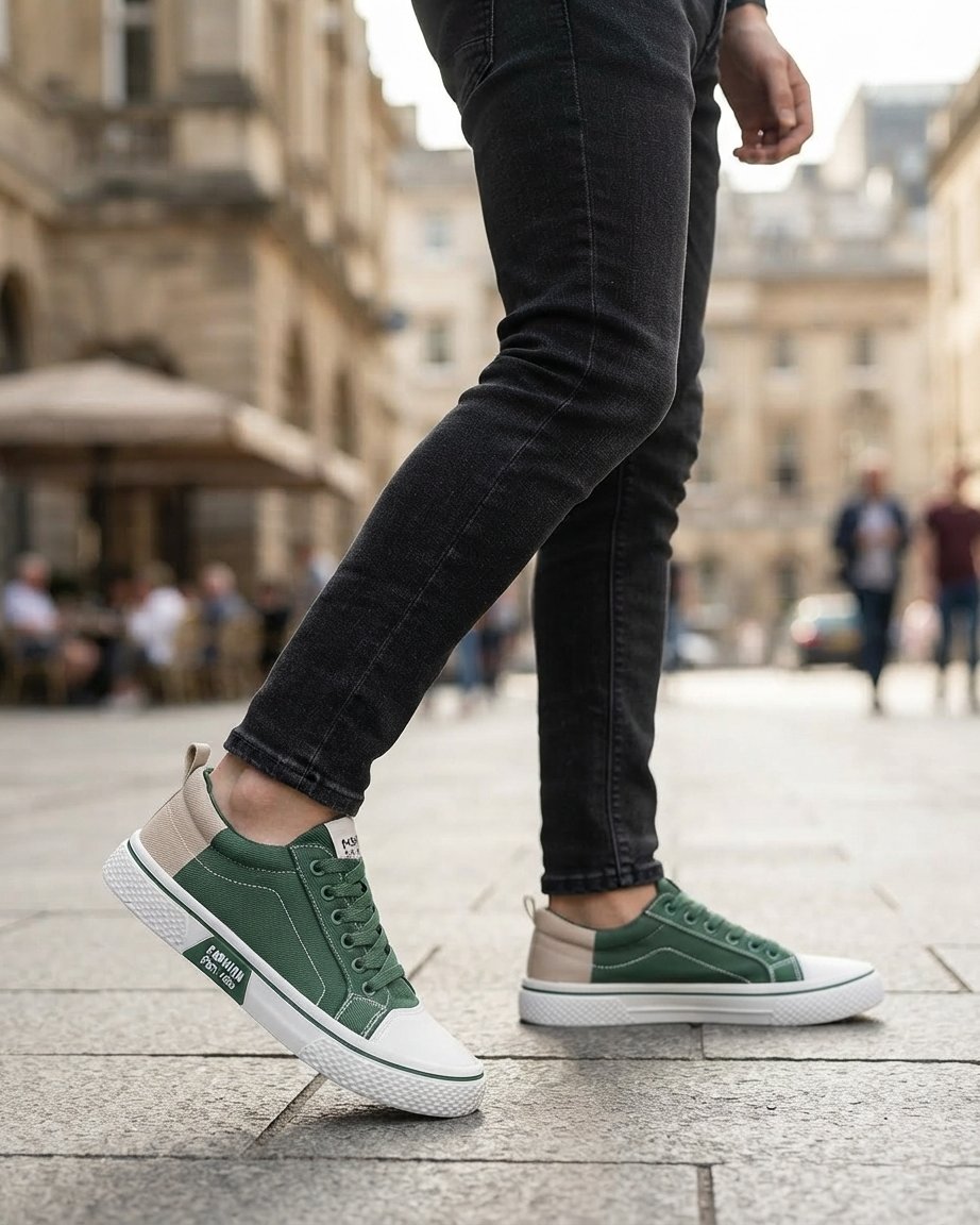 Sneakersy canvas męskie oddychające, rozmiary EU 38–46