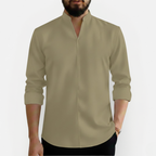 Męska stylowa koszula z dekoltem V