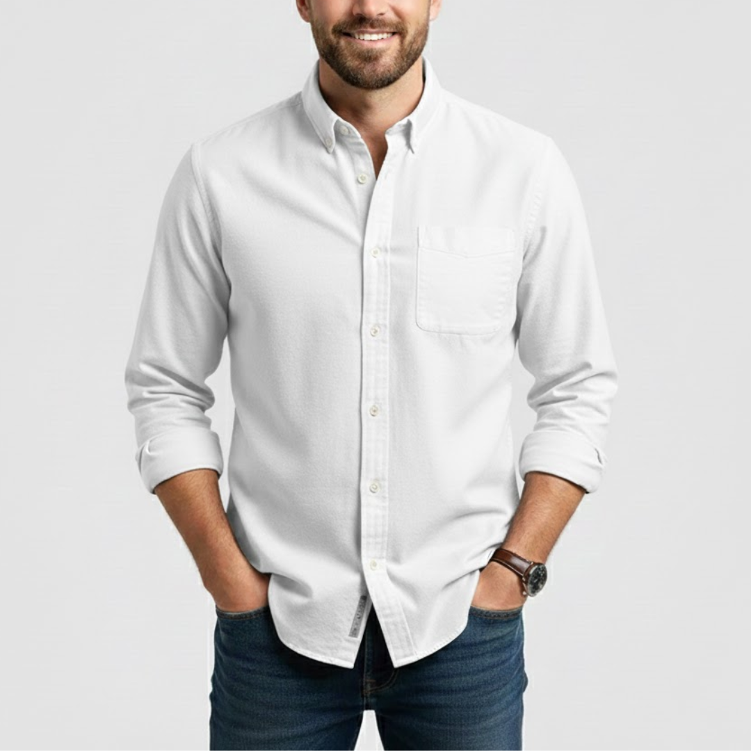 Męska Klasyczna Koszula na Guziki