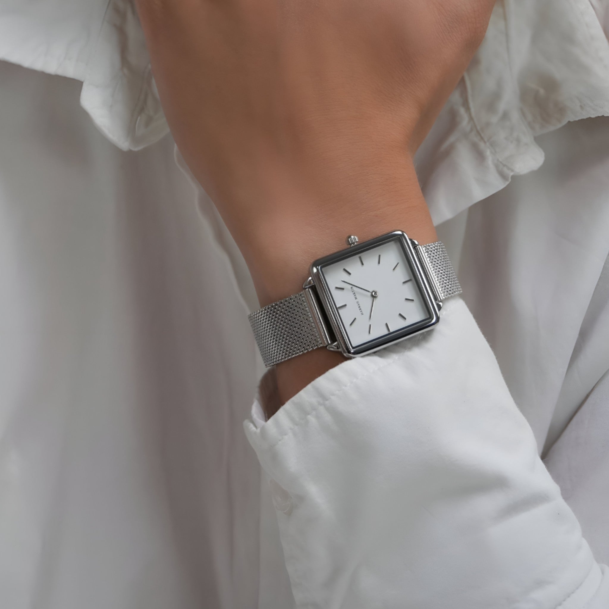 Leonard – Minimalistyczny Męski Zegarek na Pasku z Siatki Ponadczasowa Elegancja