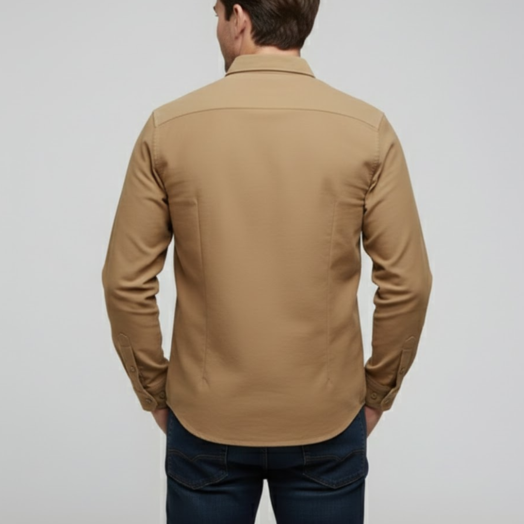 Męska Klasyczna Koszula na Guziki