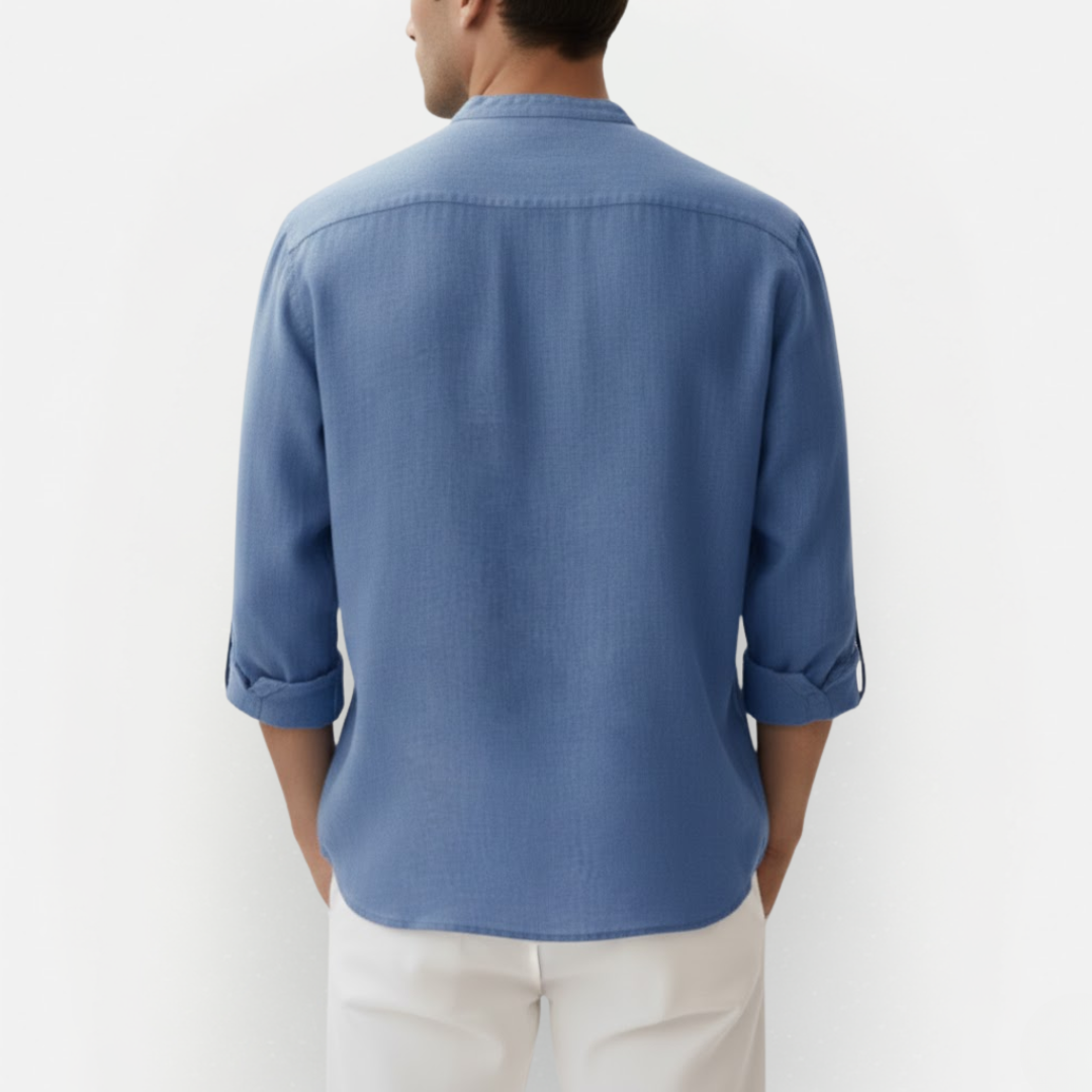 Męska przewiewna koszula lniana