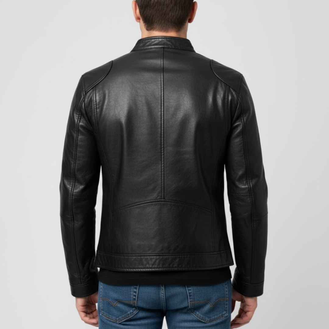 Stylowa skórzana kurtka męska