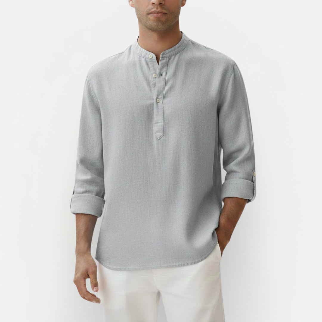 Męska przewiewna koszula lniana