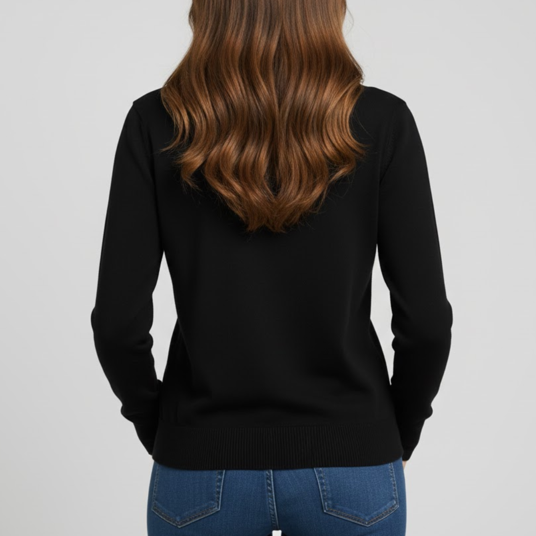 Damski sweter z mieszanki wełny i kaszmiru