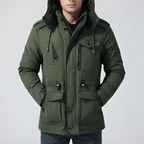 Warm Men's Winter Coat with Fur Lining