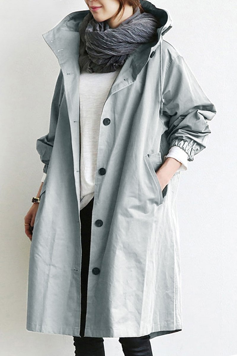 Marielle - Women's Mid-Length Casual Hooded Jacket