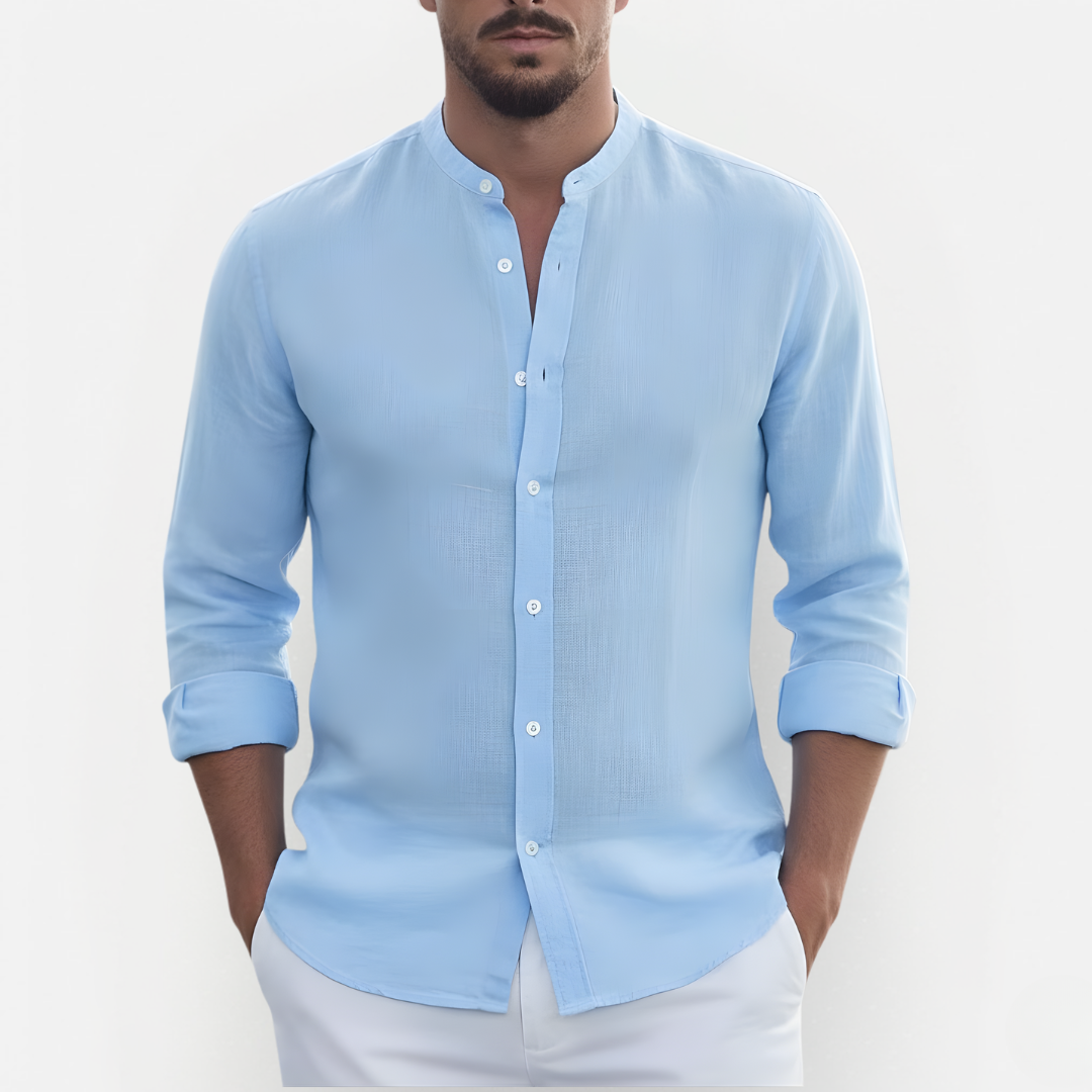 Męska elegancka koszula lniana