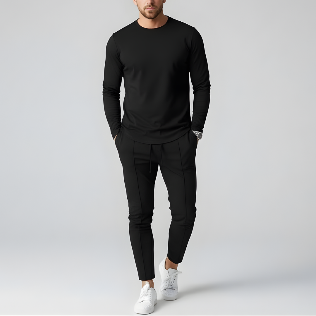 Męski Stylowy Zestaw Sweter + Spodnie