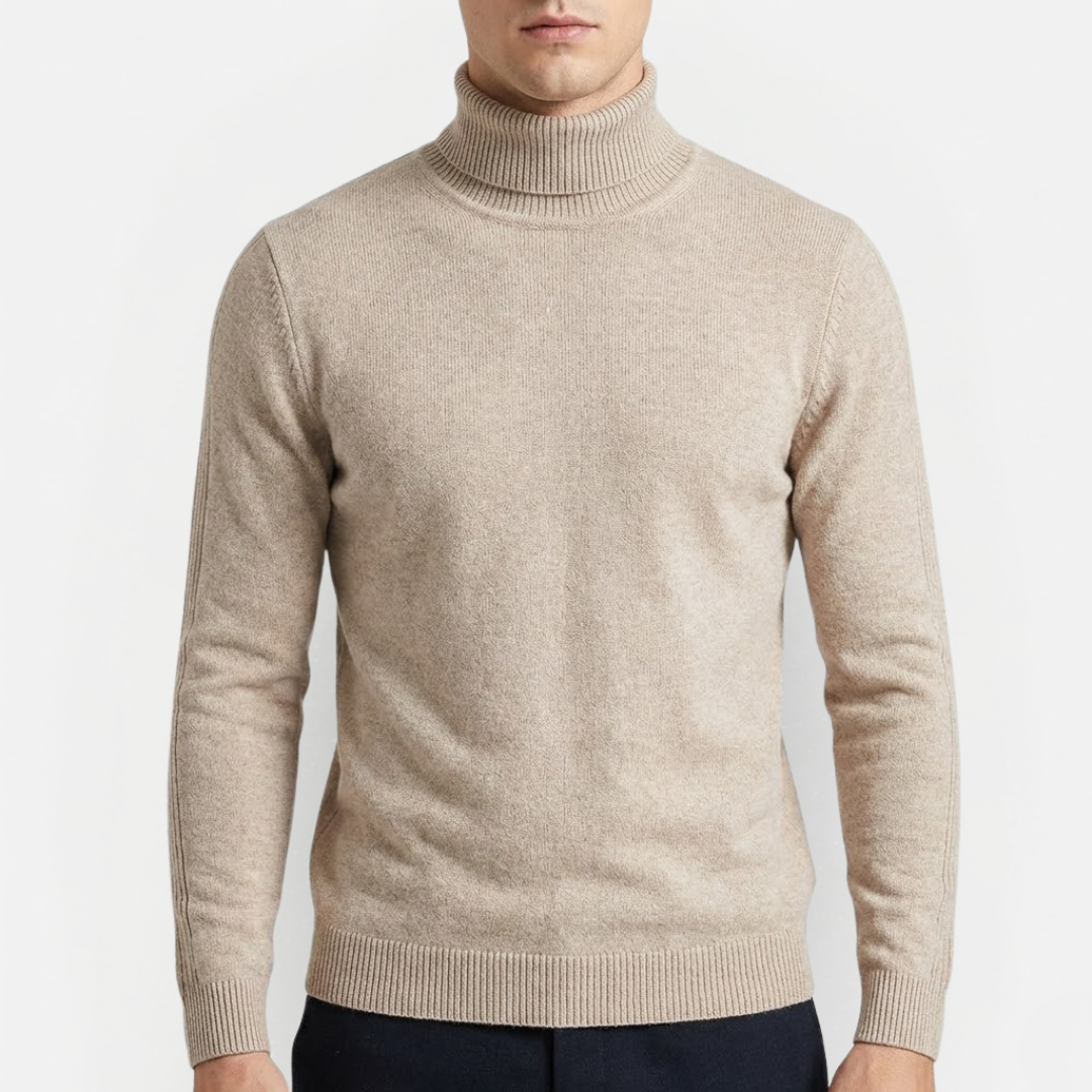 Men's Stylish Merino Wool Turtleneck