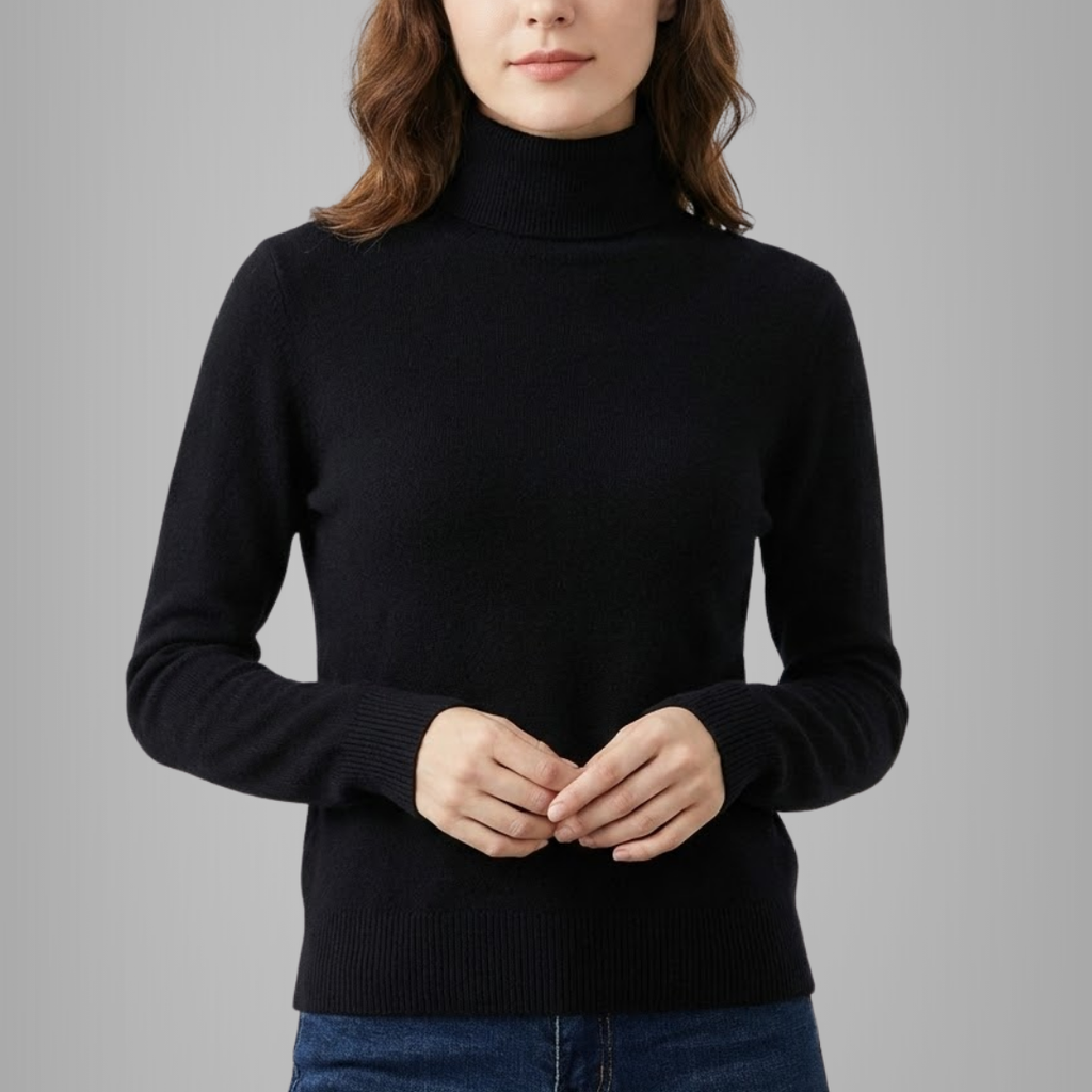 Damski premium sweter z golfem