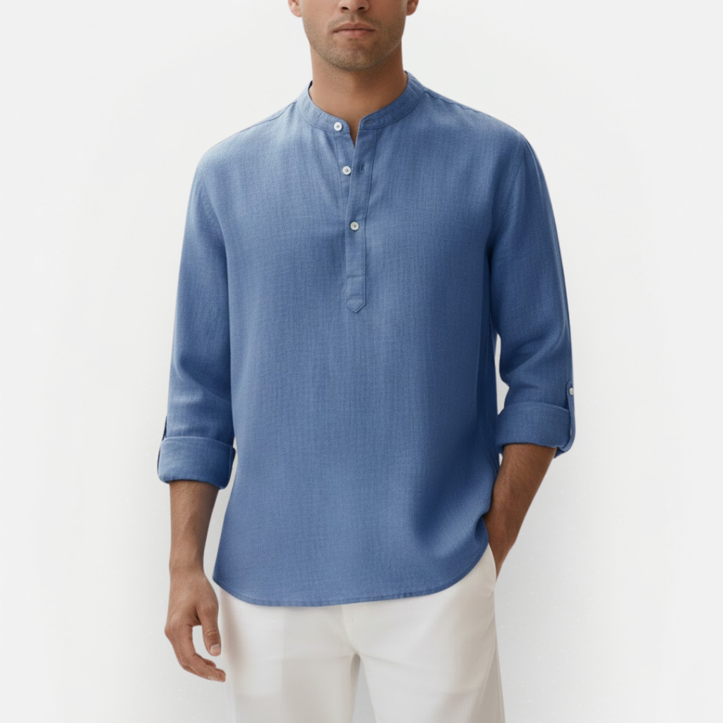 Męska przewiewna koszula lniana
