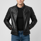 Stylish Men's Leather Jacket