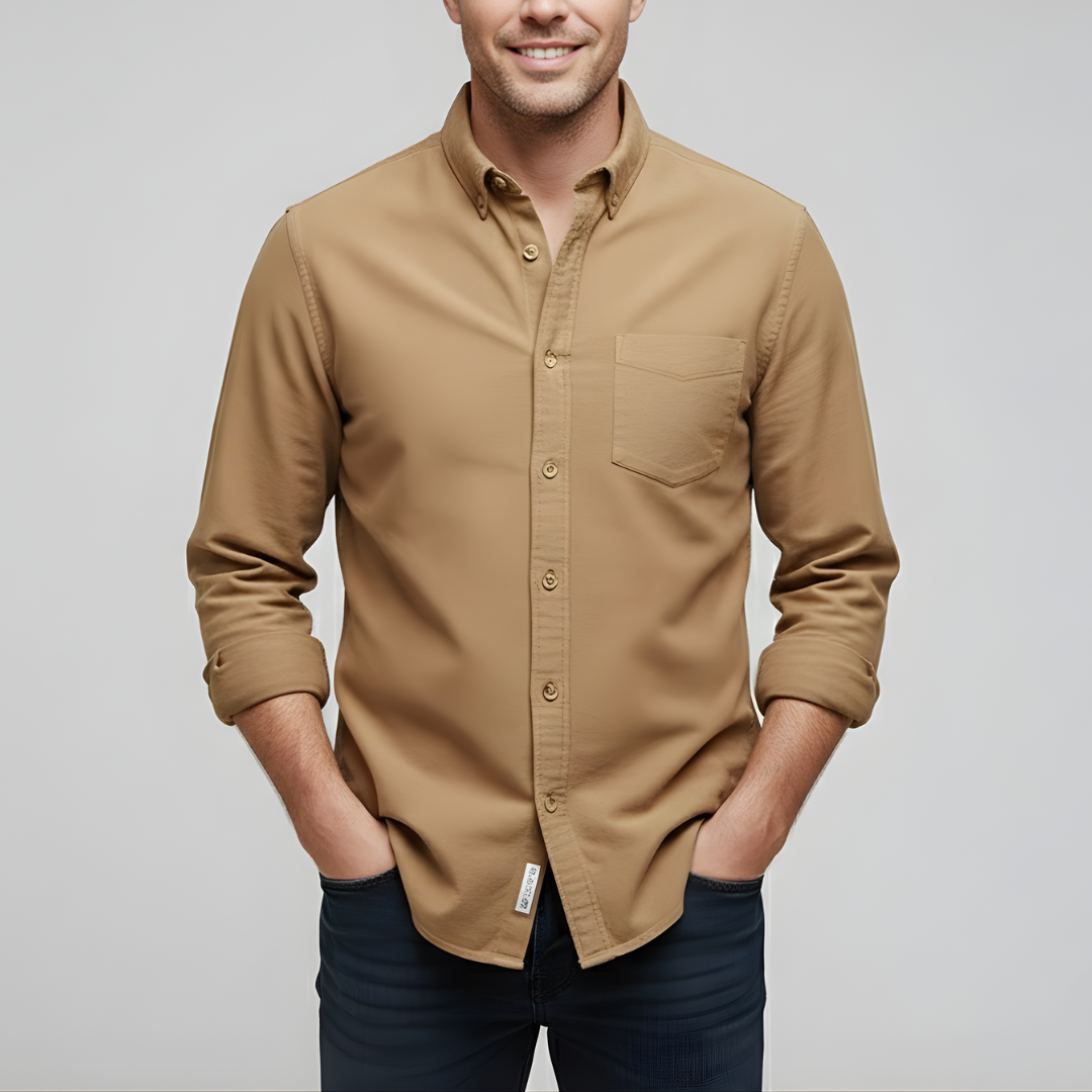 Męska Klasyczna Koszula na Guziki