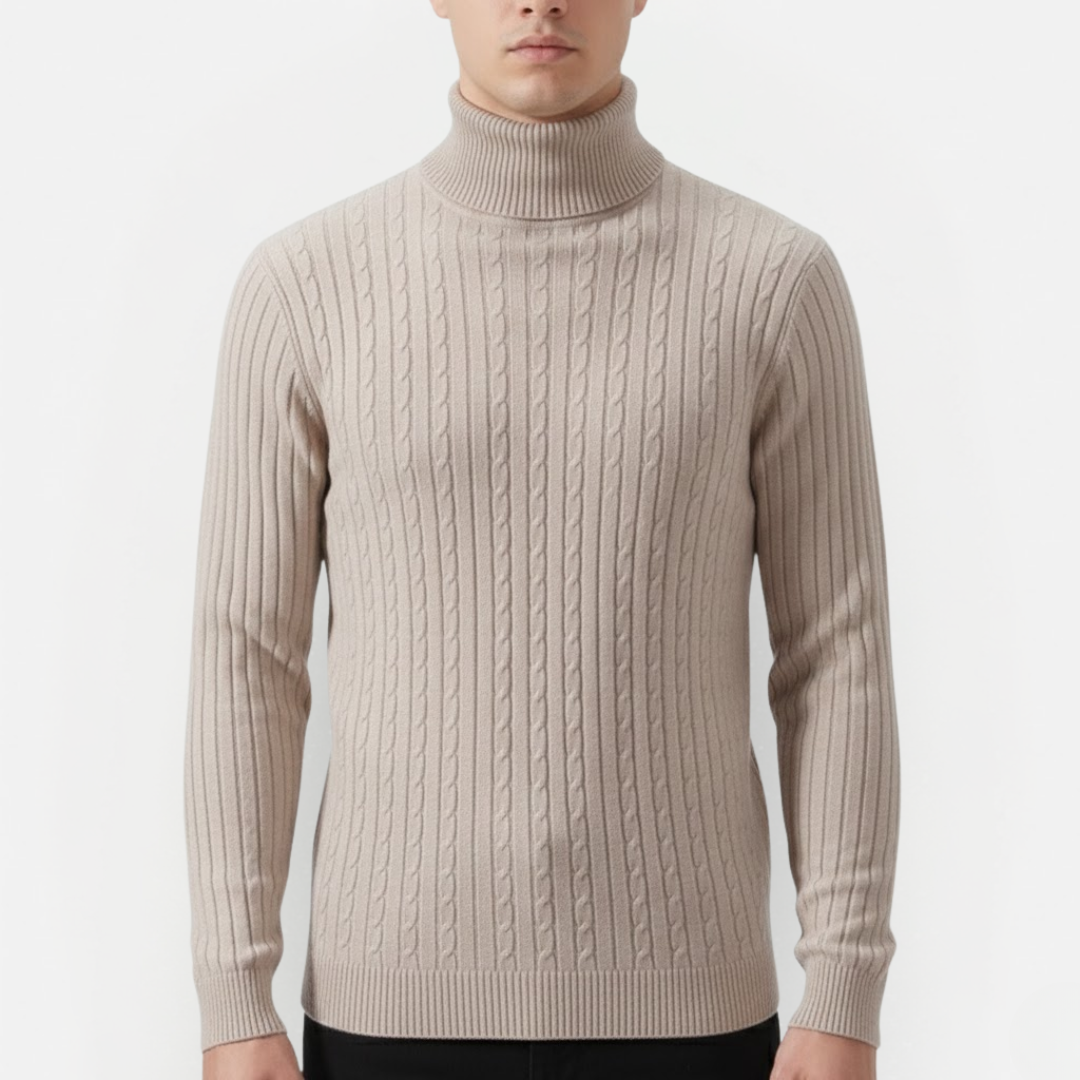 Men's Lightweight Turtleneck Sweater