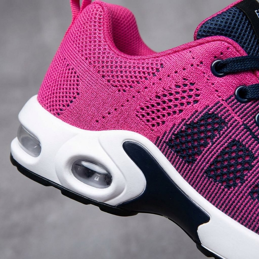Damskie buty sportowe z amortyzacją powietrzną, siatka