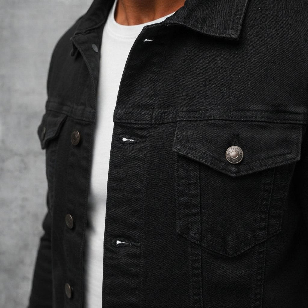 Kurtka jeansowa męska slim fit, 5 kolorów