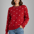Women's Elegant Polka Dot Sweater