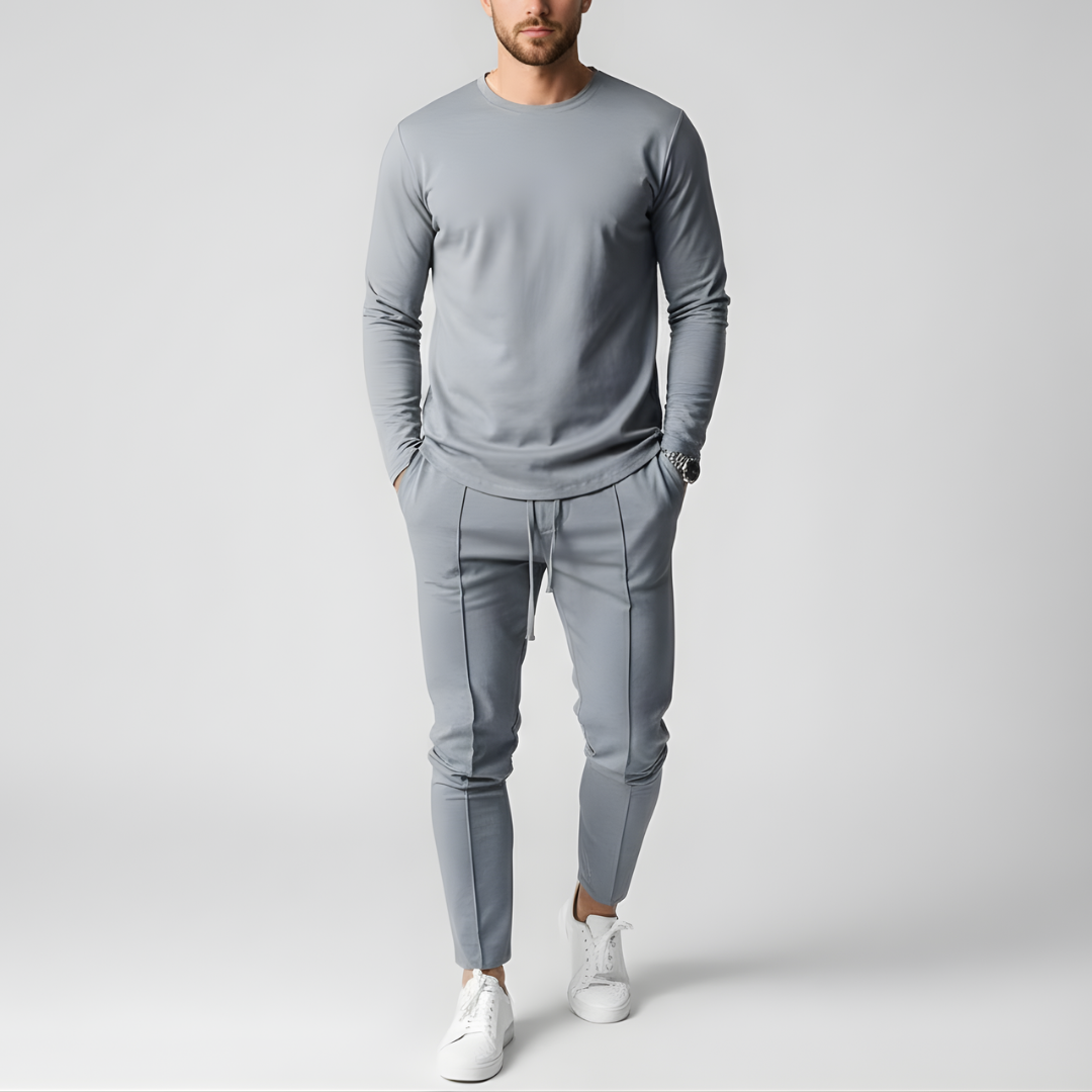 Męski Stylowy Zestaw Sweter + Spodnie