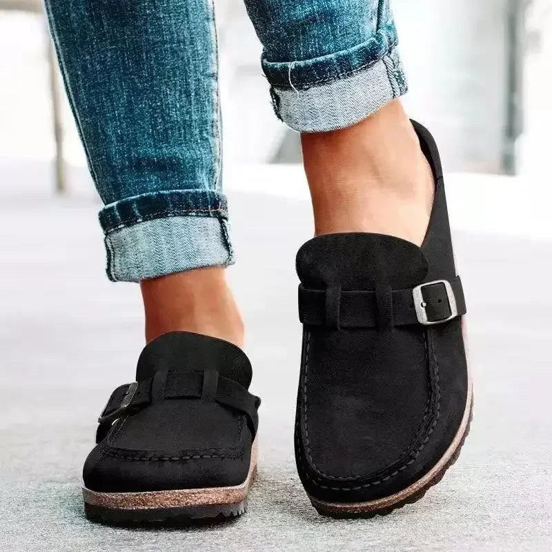 Natalia – Women's Flat Strap Sandals Retro Style Comfortable Summer