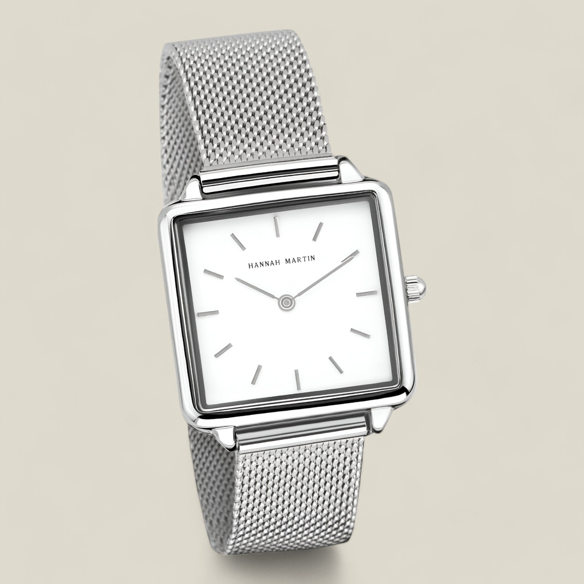 Leonard – Minimalistyczny Męski Zegarek na Pasku z Siatki Ponadczasowa Elegancja