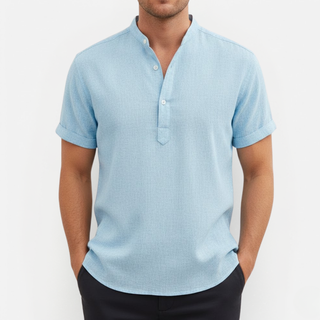 Męska przewiewna koszula lniana