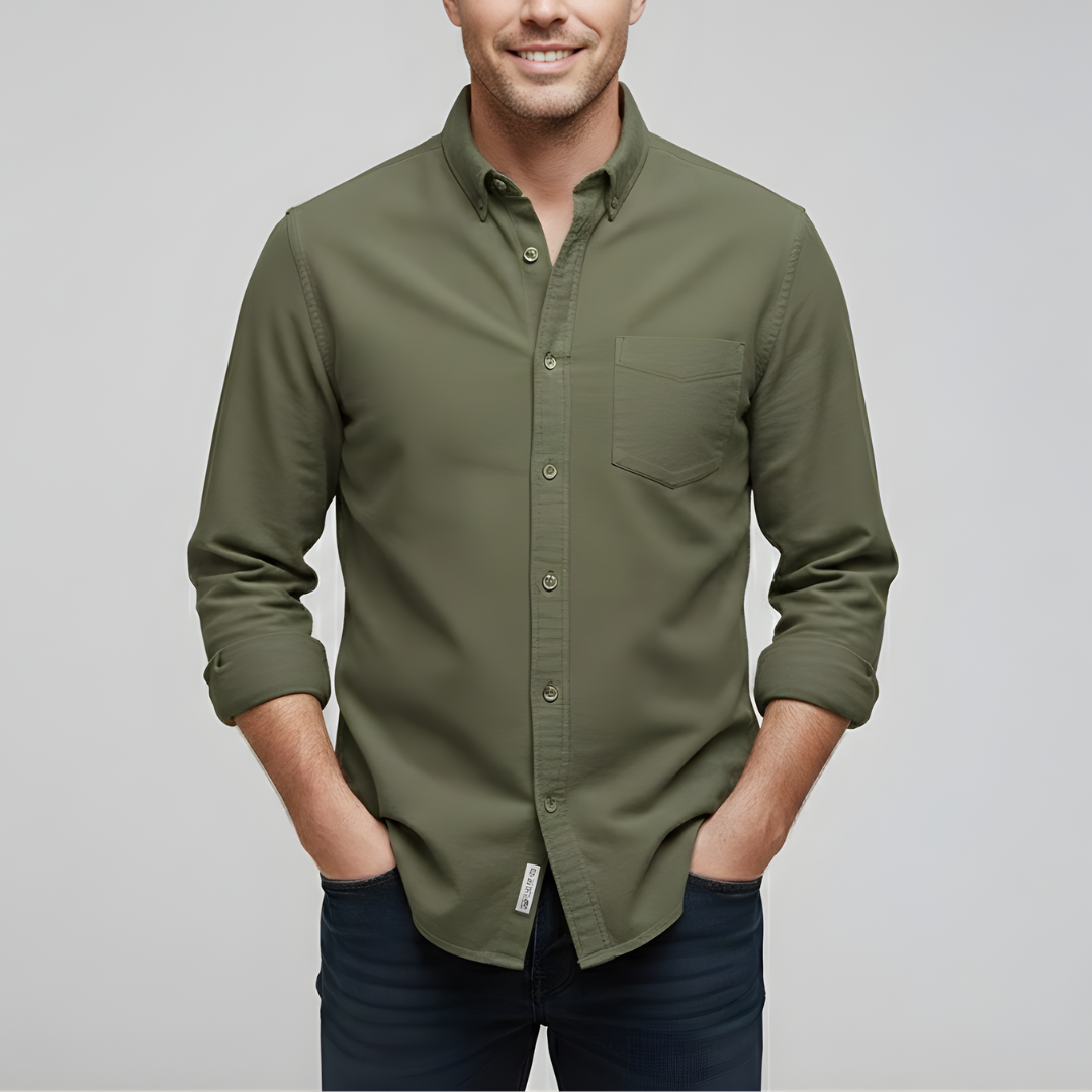 Męska Klasyczna Koszula na Guziki