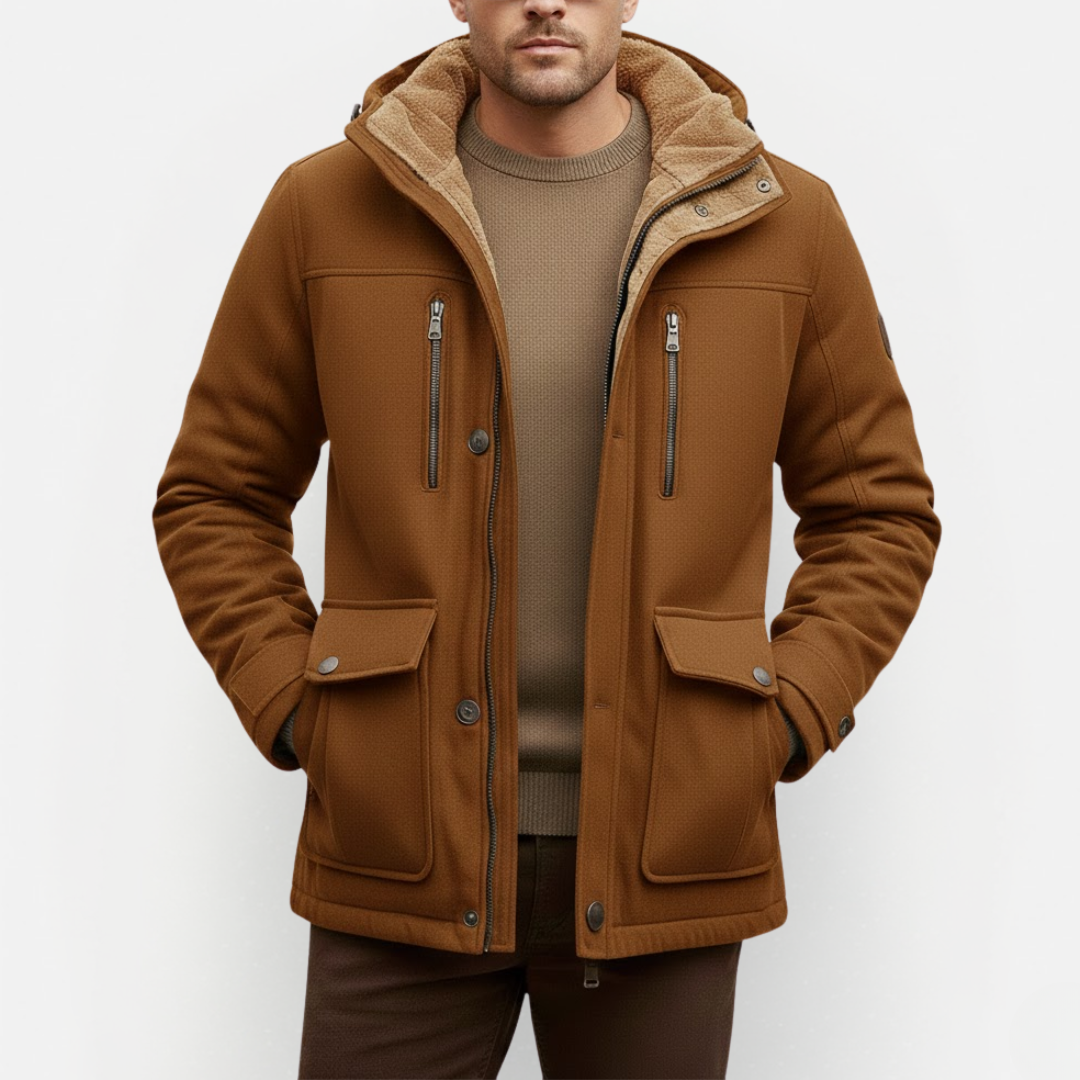 Men's Stylish Jacket with Fleece Lining