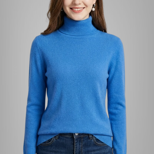Damski premium sweter z golfem