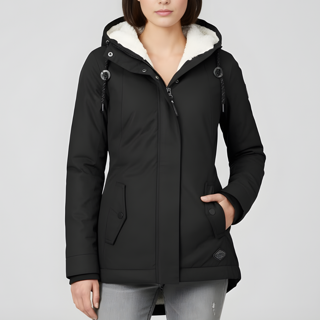 Women's Comfortable Winter Jacket with Hood