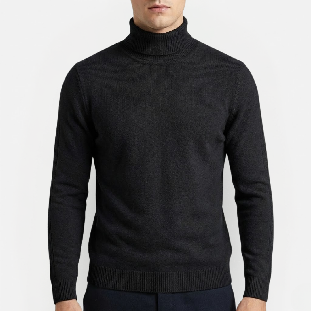 Men's Stylish Merino Wool Turtleneck