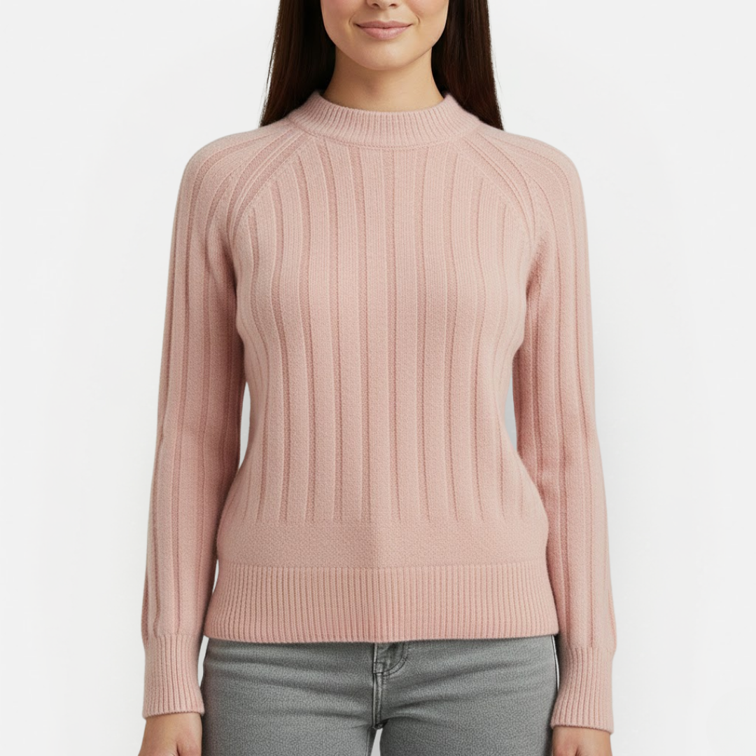 Women's Luxury Sweater with Round Neckline