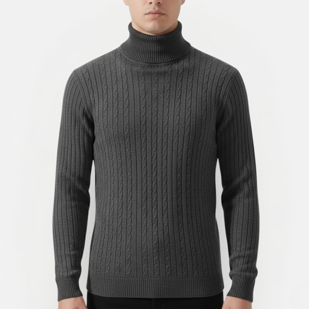 Men's Lightweight Turtleneck Sweater