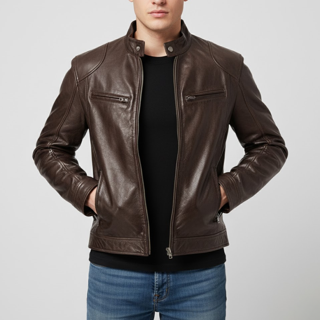 Stylish Men's Leather Jacket