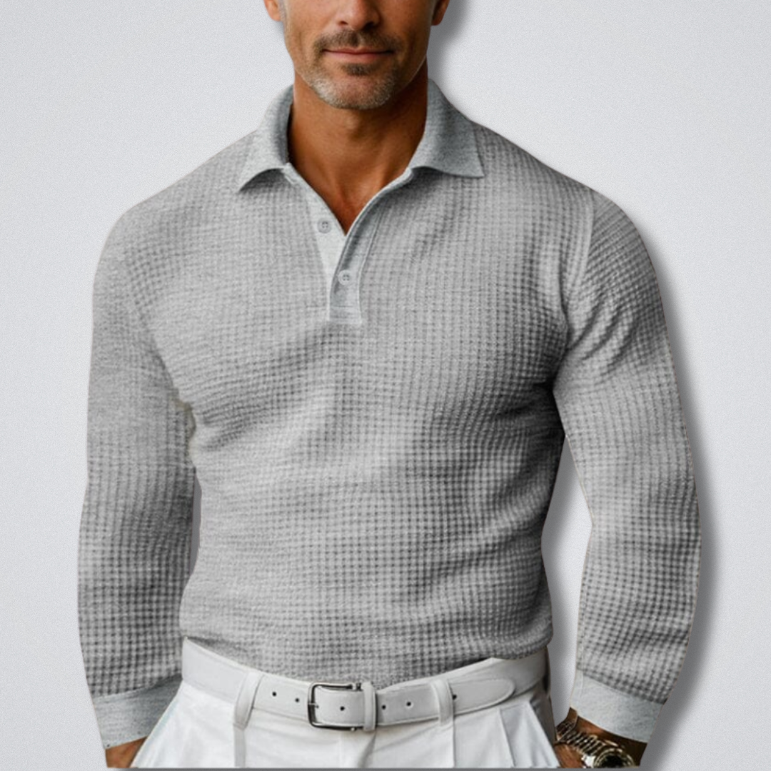 Męski Sweter Polo Comfort