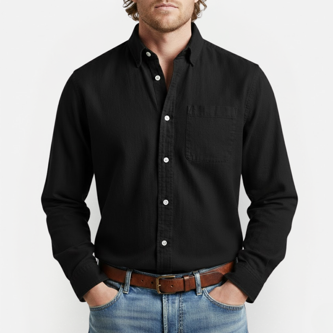 Męska klasyczna koszula z kieszenią na piersi