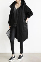 Marielle - Women's Mid-Length Casual Hooded Jacket