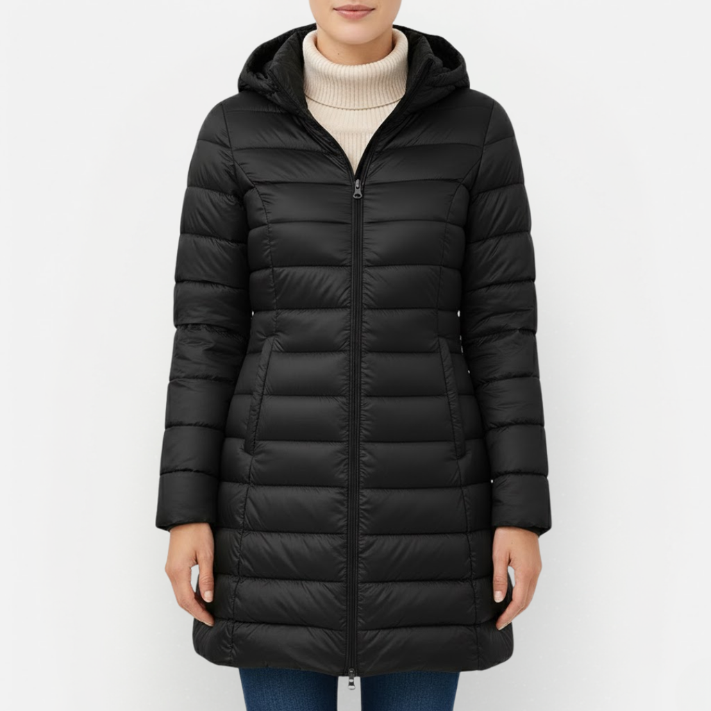 Women's Lightweight Winter Jacket with Hood