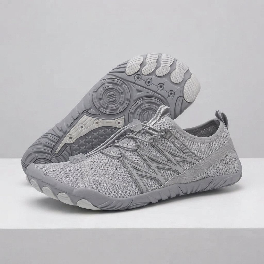 Buty barefoot z elastyczną podeszwą 4 mm – unisex — Szary