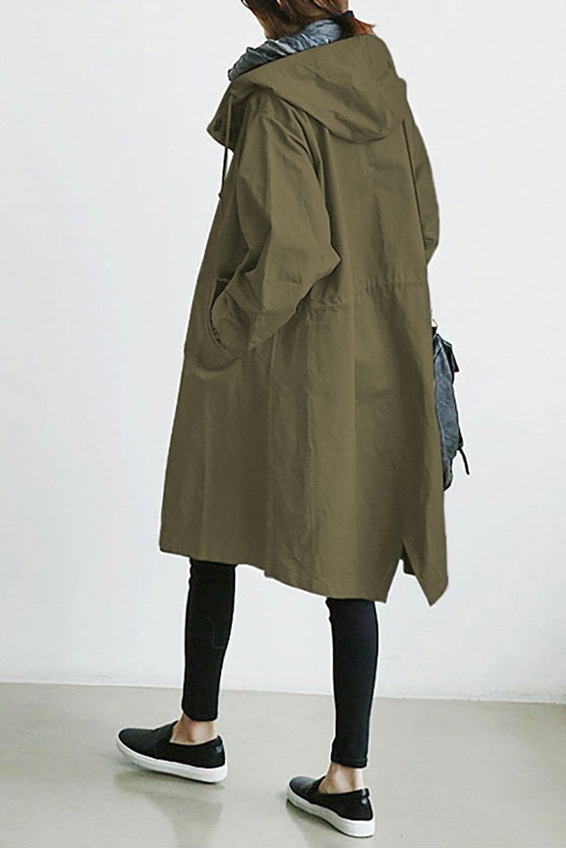 Marielle - Women's Mid-Length Casual Hooded Jacket