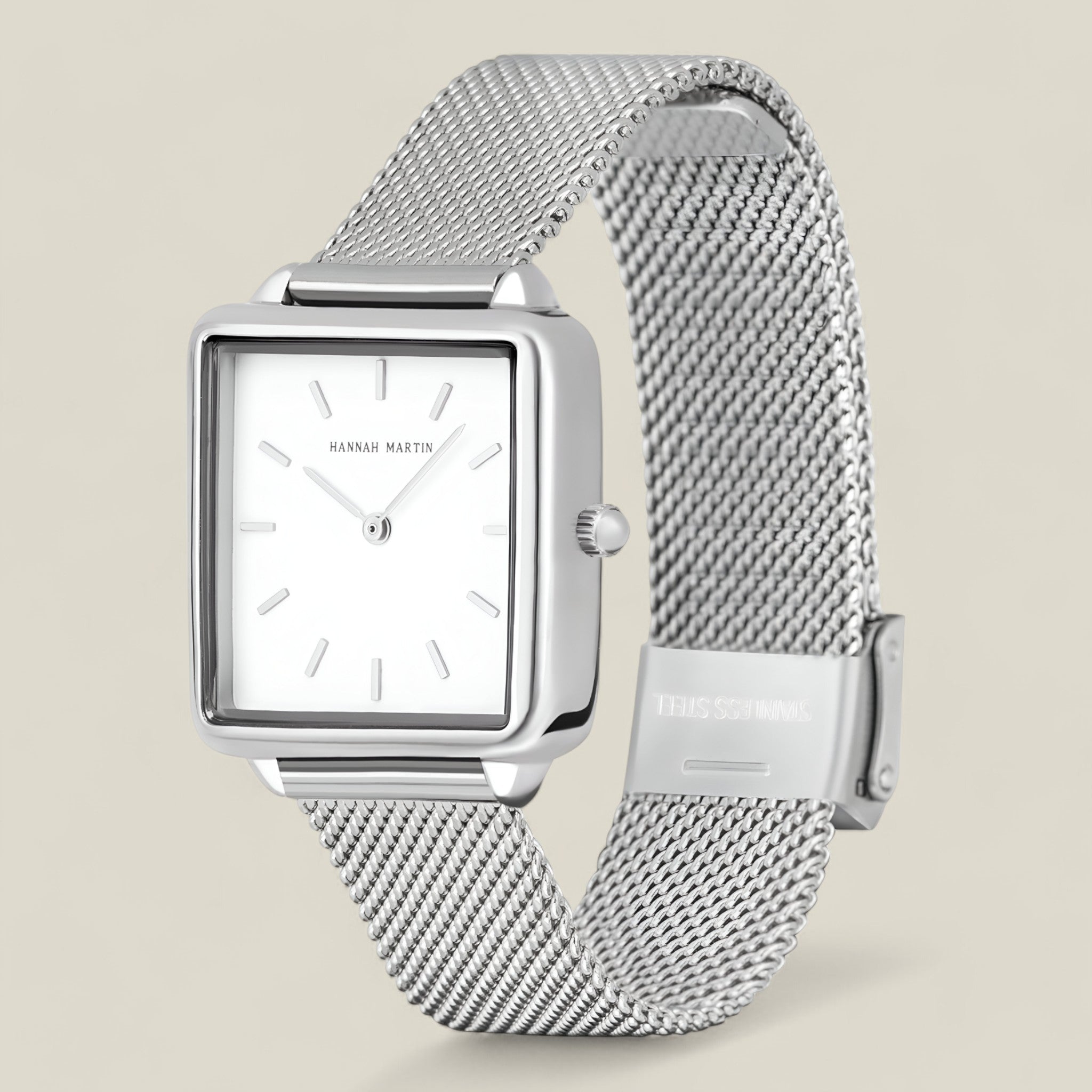 Leonard – Minimalistyczny Męski Zegarek na Pasku z Siatki Ponadczasowa Elegancja