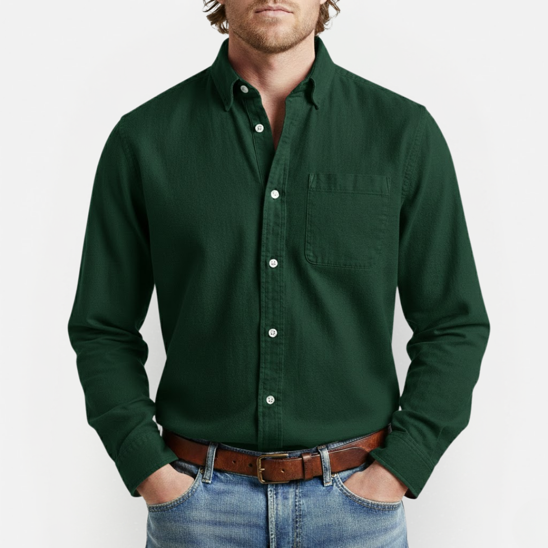 Męska klasyczna koszula z kieszenią na piersi