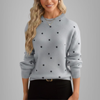 Women's Elegant Polka Dot Sweater